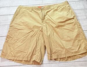 Columbia Men's Khaki Shorts 10" Inseam 100% Cotton Outdoor Hiking Summer Size 42